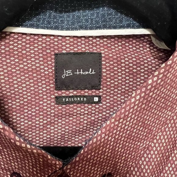 Men’s burgundy button up shirt - Picture 2 of 4